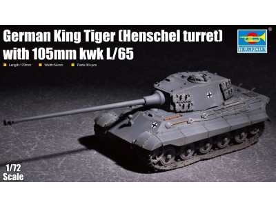 German King Tiger(Henschel turret) with 105mm kWh L/65 