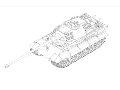 German King Tiger(Porsche turret)w.105mm kWh L/68 