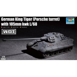 German King Tiger(Porsche turret)w.105mm kWh L/68  2