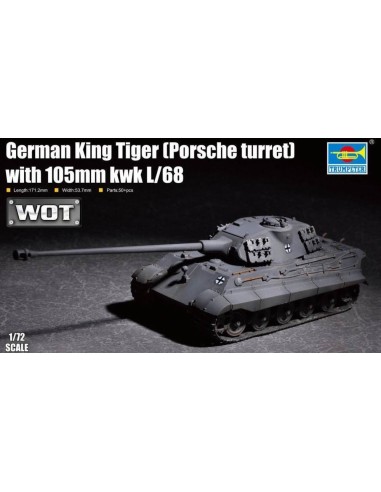 German King Tiger(Porsche turret)w.105mm kWh L/68 