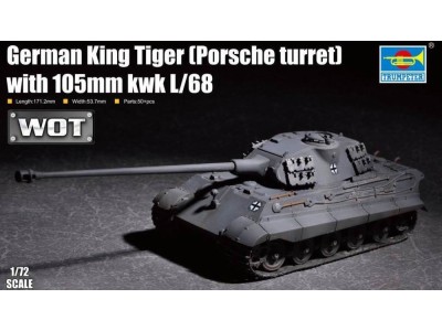 German King Tiger(Porsche turret)w.105mm kWh L/68 