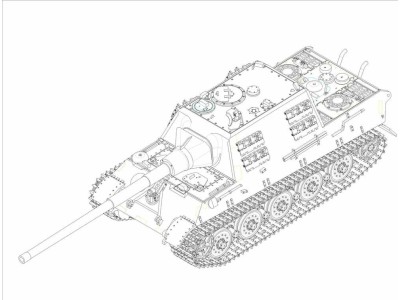 German JagdTiger with 128mm pal 44L-61 