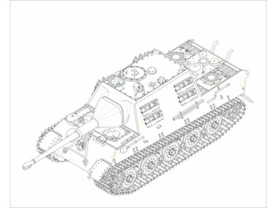 German JagdTiger with 88mm /L71 