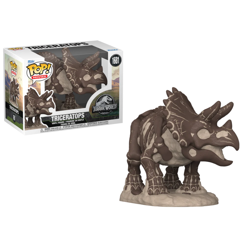 JURASSIC PARK FOSSIL - POP Movie NÂ° 1681 - Triceratops