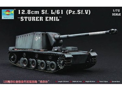 Sturer Emil 12,8 cm Sf. L/61 Pz.Sf.V 