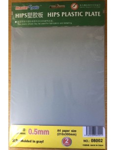 HIPS 0,5mm plastic sheet(210mmx300mmx2pc 