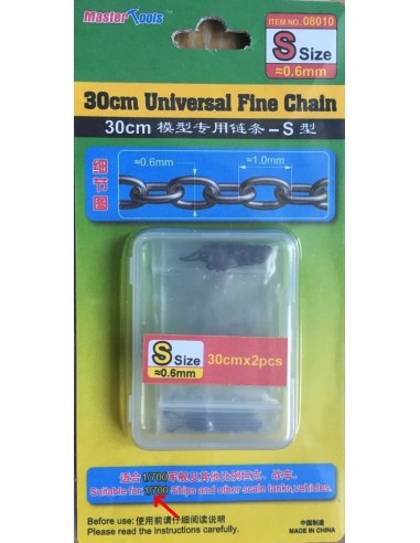 30CM Universal Fine Chain S Size 0.6mmX1.0mm 