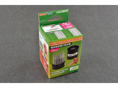 HG Micro Rivet Punch (23 Pcs , 0.25mm-1.35mm) 