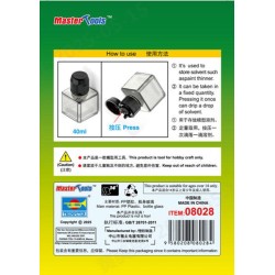 40ml Square Bottle for model solvent 