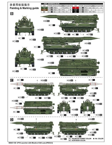 2P16 Launcher with Missile of 2k6 Luna (FROG-5) 