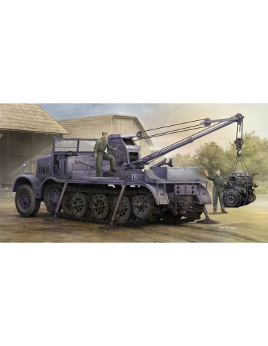 Schwerer Zugkraftwagen 18 t with 6 t Billstein-Crane, Sd.Kfz.9/1 