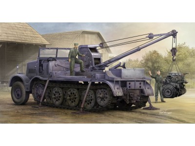 Schwerer Zugkraftwagen 18 t with 6 t Billstein-Crane, Sd.Kfz.9/1 