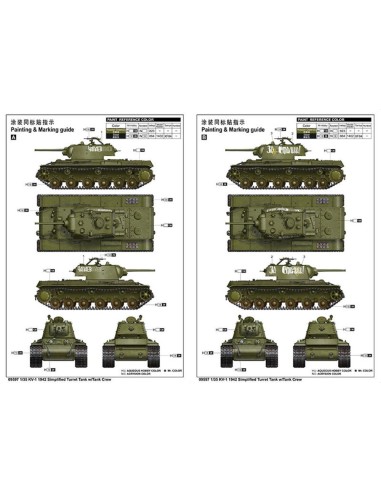 KV-1 1942 Simplified Turret Tank w/Tank Crew 