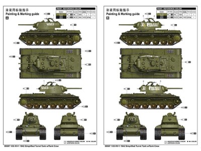KV-1 1942 Simplified Turret Tank w/Tank Crew 