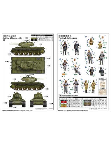 KV-1 1942 Simplified Turret Tank w/Tank Crew 