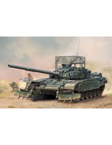 Russian T-72B1 with KTM-6 & Grating Armour 