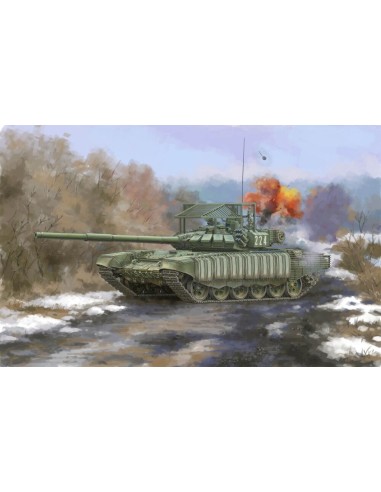 Russian T-72B3 with 4S24 Soft Case ERA&Grating Ar. 