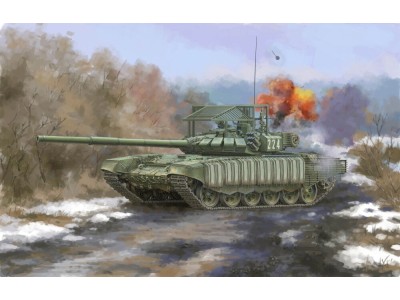 Russian T-72B3 with 4S24 Soft Case ERA&Grating Ar. 