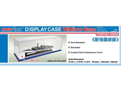 Display Case w/Mirror Base 501x149x146mm WxL 