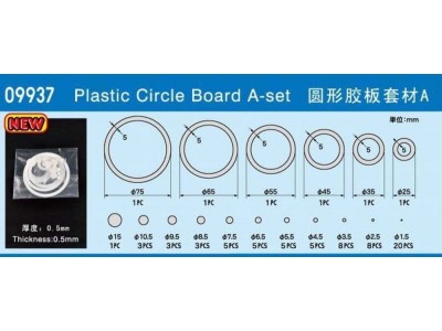 Plastic Circle Board A-set 