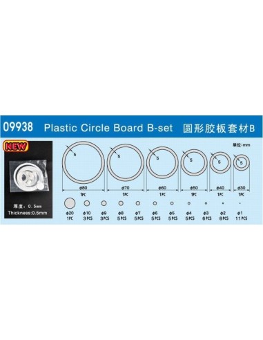 Plastic Circle Board B-set 
