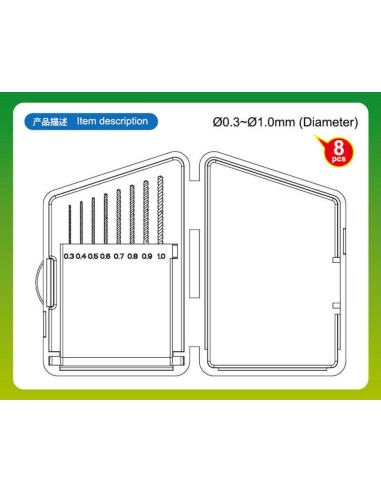 Twist Drilling Auger Bit set 1 (0,3-1,0) 