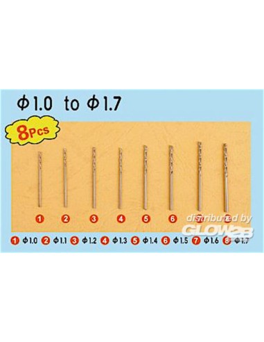 Twist Drilling Auger Bit set 2 (1,0-1,7) 