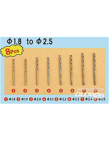 Twist Drilling Auger Bit set 3 (1,8-2,5) 