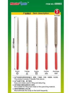 Assorted diamond files set(Grit size150# 3x140mm 