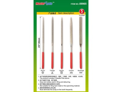 Assorted diamond files set(Grit size150# 3x140mm 