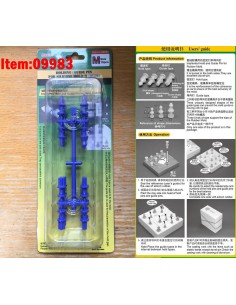 Holding/Guide pin for silicone mould-M (Blue) 