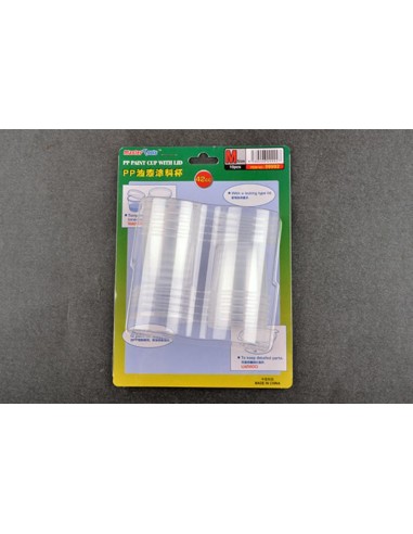 PP Paint Cup with Lid----  M-size 42cc X 10pcs 