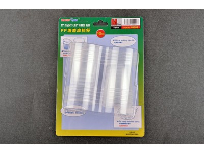 PP Paint Cup with Lid----  M-size 42cc X 10pcs 