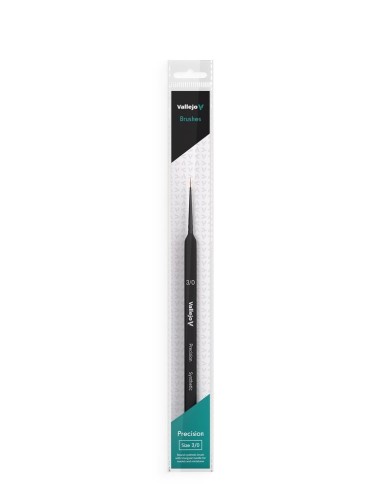 Round Synthetic Brush, Triangular Handle No. 3/0 