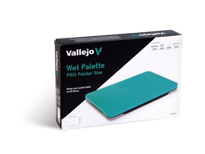 Wet Palette Set (includes: Airtight tray with lid, 2 Rehusable hydration sponges, 30 Sheets of moisture paper, 1 Accesory well p