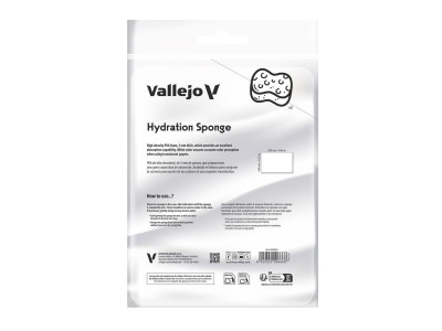 2 Reusable hydration sponges (220 x 140 mm) 