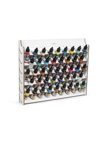Wall Mounted Paint Display for 18 ml bottles 39 x 5,2 x 31 cm 
