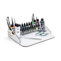 Paint display and work station 40 x 30 x 8,5 cm 