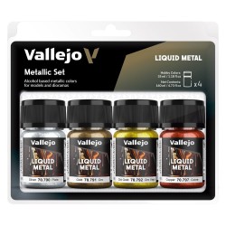 Alcoholbased Metallic Set  Gold (2), Silver & Copper 35 ml 