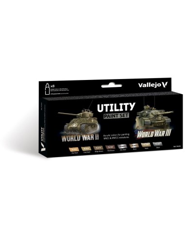 Utility Paint Set WWII & WWIII 18 ml 