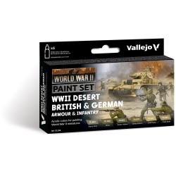 Desert British & German Armour & Infantry  18 ml 