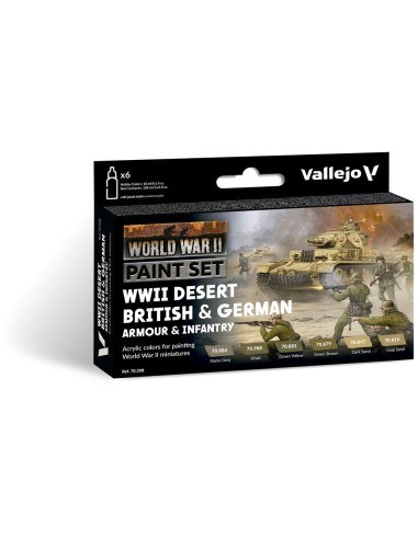 Desert British & German Armour & Infantry  18 ml 