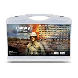 Military Case. Includes: 76 colors + 4 auxiliaries selected for camouflage schemes & military uniforms 18 ml 