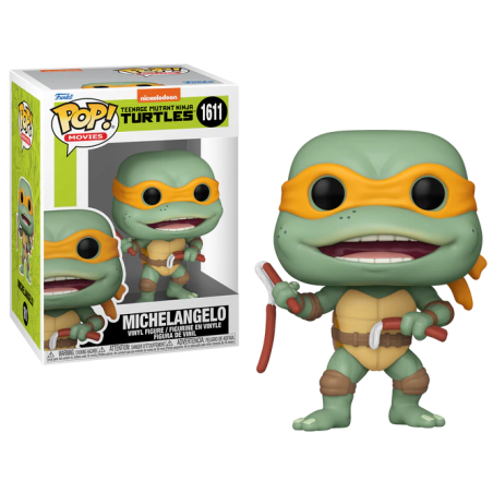LES TORTUES NINJAS - POP Movie NÂ°1611 -Michelangelo Nunchucks Saucisse