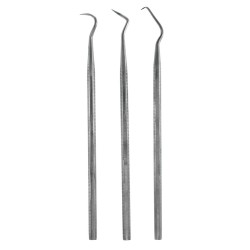 Set of 3 stainless steel probes 
