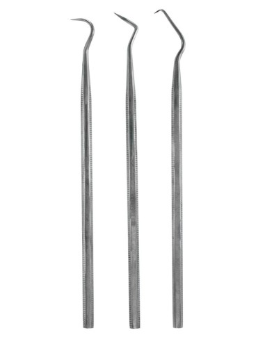 Set of 3 stainless steel probes 