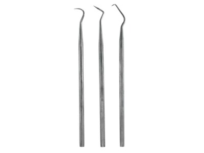 Set of 3 stainless steel probes 