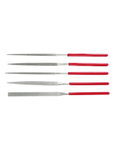 Set of 5 diamond needle files 