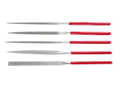 Set of 5 diamond needle files 
