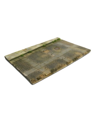 31x21 Cobblestone Street with a drain 31 x 21 cm 